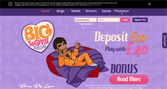 Desktop Screenshot of biglovebingo.com